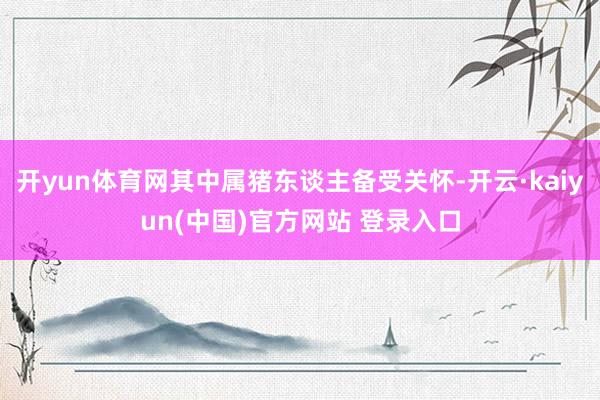 开yun体育网其中属猪东谈主备受关怀-开云·kaiyun(中国)官方网站 登录入口