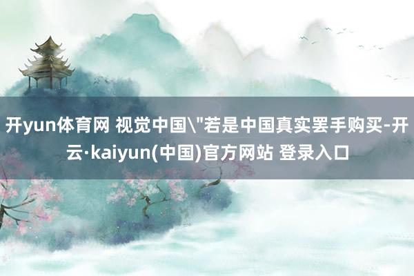 开yun体育网 视觉中国