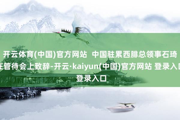 开云体育(中国)官方网站 中国驻累西腓总领事石琦在管待会上致辞-开云·kaiyun(中国)官方网站 登录入口
